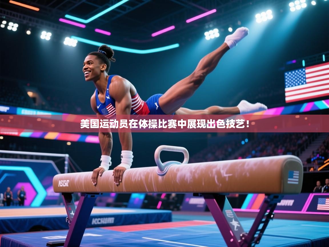 美国运动员在体操比赛中展现出色技艺！